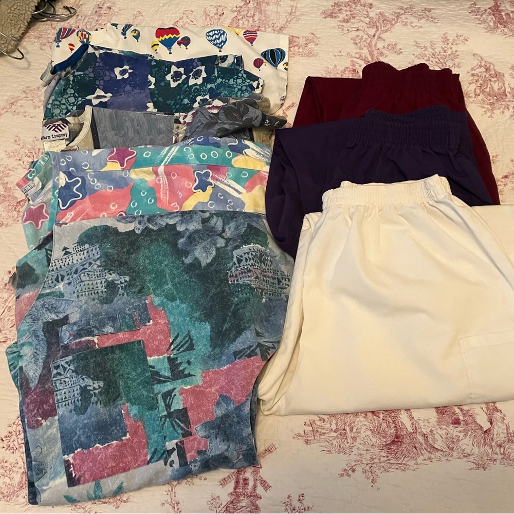 Scrub Tops and Scrub Pants Bundle